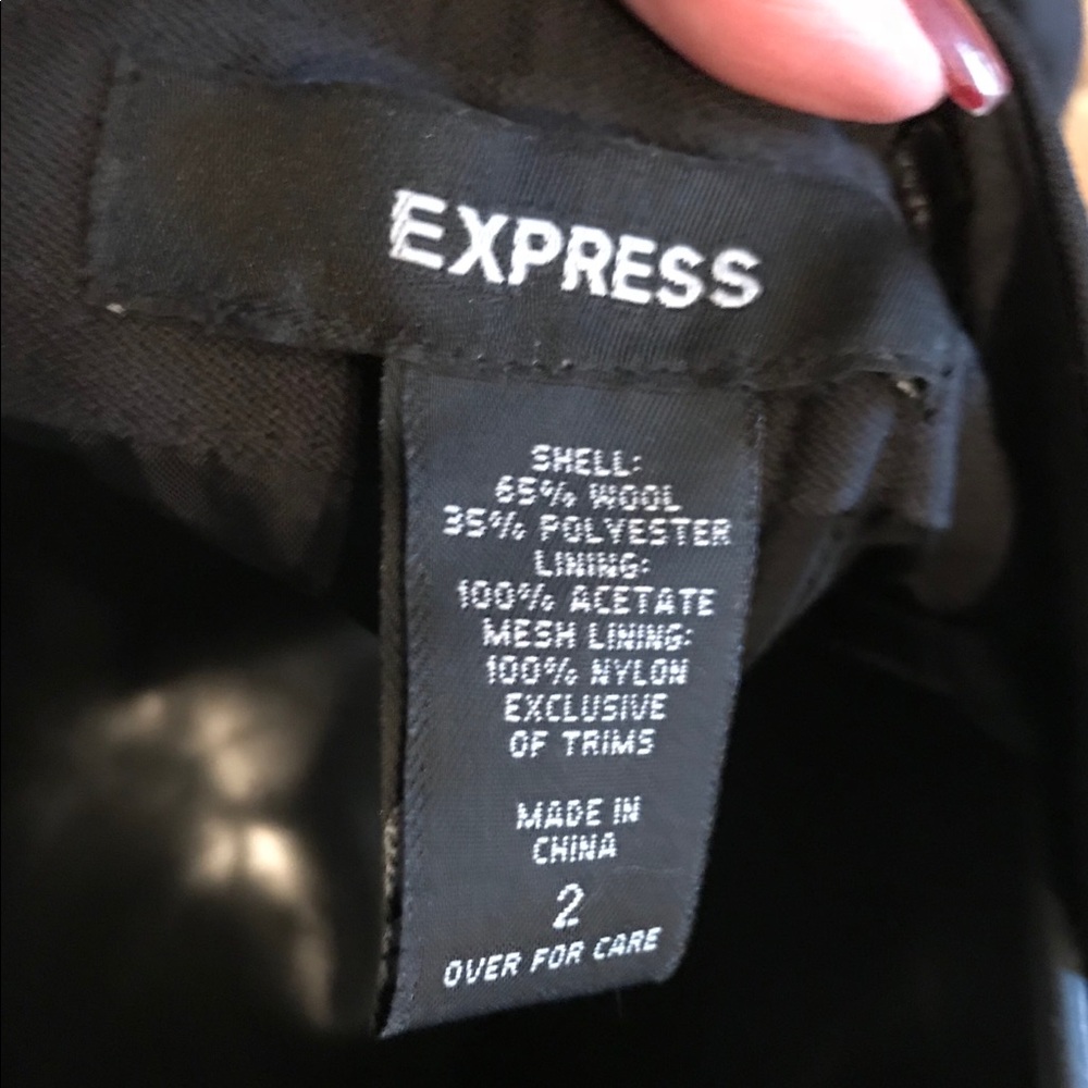Express Elegant Black Strapless Dress - Picture 4 of 4